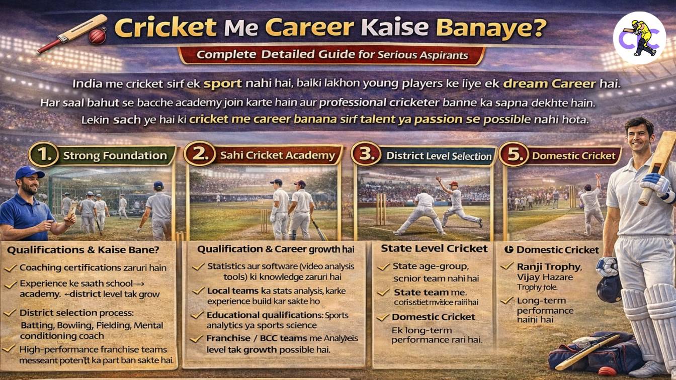 Cricket Me Career Kaise Banaye? – Complete Detailed Guide for Serious Aspirants