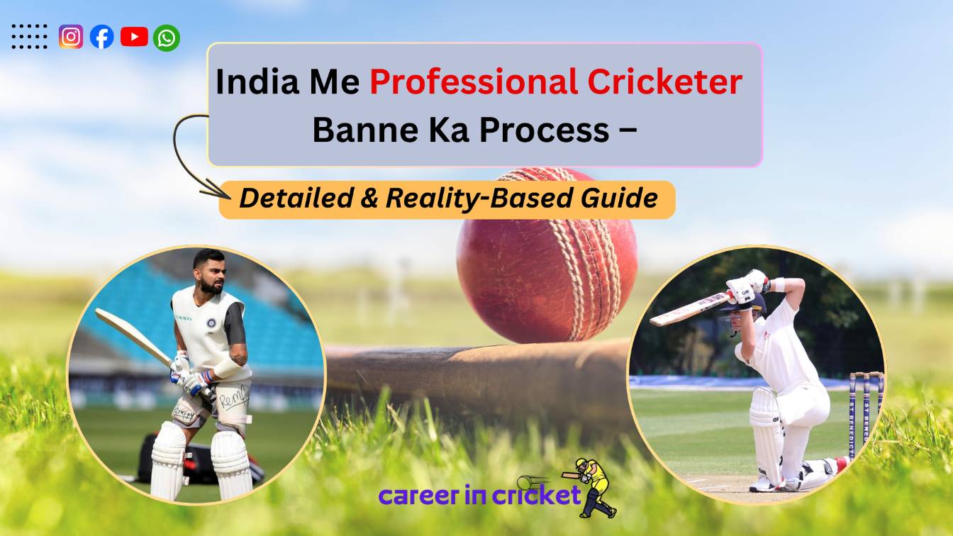 India Me Professional Cricketer Banne Ka Process – Detailed & Reality-Based Guide