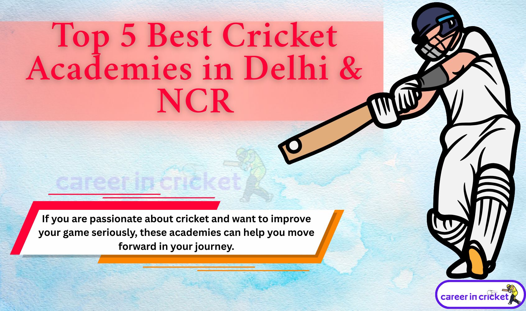 Top 5 Best Cricket Academies in Delhi & NCR