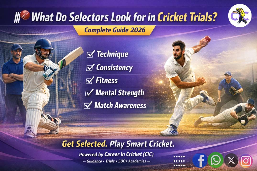 What Do Selectors Look for in Cricket Trials? – Complete Guide (2026)
